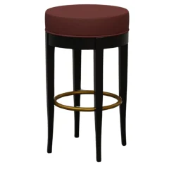 Morelato Bar Stools<5331 Black & Burgundy Bar Stool by Centro Ricerche MAAM