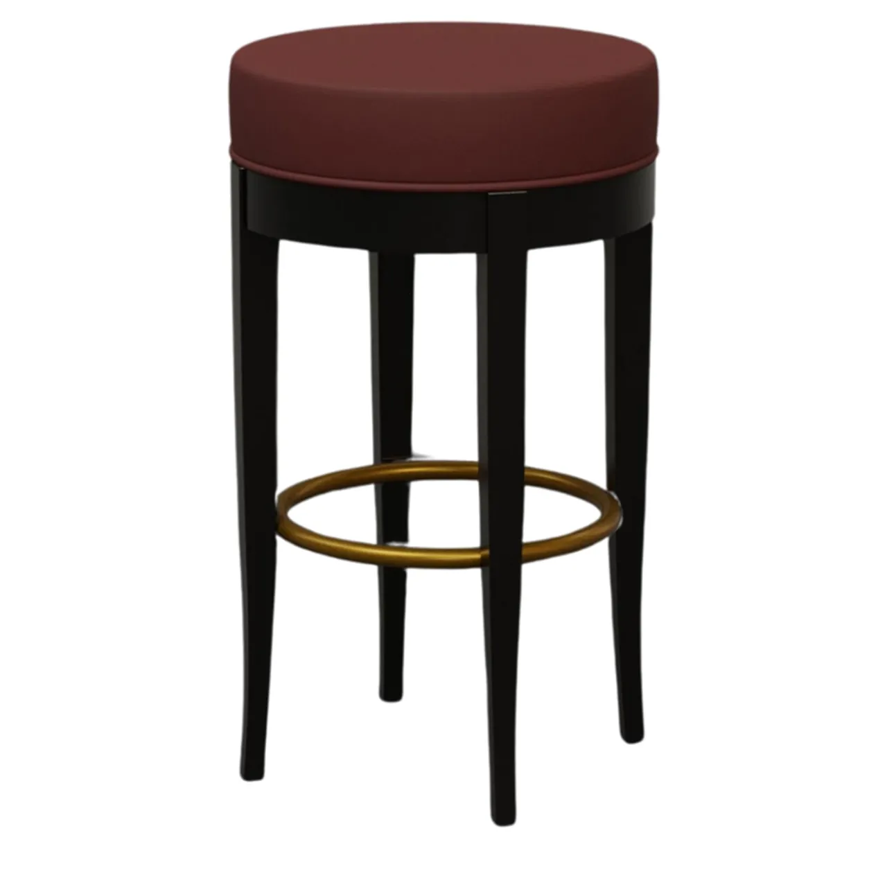 Morelato Bar Stools<5331 Black & Burgundy Bar Stool by Centro Ricerche MAAM