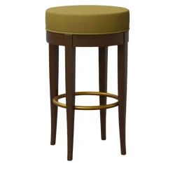 Morelato Bar Stools<5331 Brown & Olive-Green Bar Stool by Centro Ricerche MAAM
