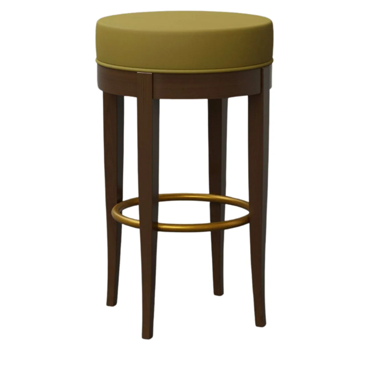 Morelato Bar Stools<5331 Brown & Olive-Green Bar Stool by Centro Ricerche MAAM