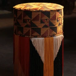 Lorenza Bozzoli Couture Ottomans & Poufs<30 Eli Tribe Pouf by Lorenza Bozzoli