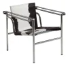Cassina Lounge Chairs<1 Fauteuil à Dossier Basculant Leather Lounge Chair