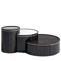Volpi Nesting Tables<3 in 1 Coffee Table in Ebony