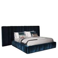 Vibieffe Beds<5050 Italo Blue Upholstered Bed