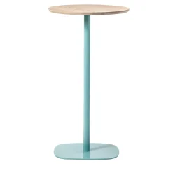 TrabA' Bistro Tables<0533-2 Round Light-Blue High Bar Table