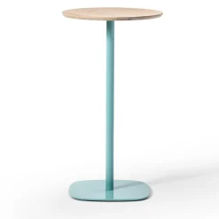 TrabA' Bistro Tables<0533-2 Round Light-Blue High Bar Table