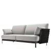 Giorgio Collection Outdoor Sofas & Benches<3 Seats Black Oudoor fabric Sofa