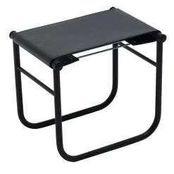 Cassina Stools<9 Tabouret By Charlotte Perriand - Black Leather