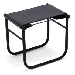 Cassina Stools<9 Tabouret By Charlotte Perriand - Black Leather