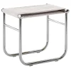Cassina Stools<9 Tabouret By Charlotte Perriand - White Towelling Stretch Seat
