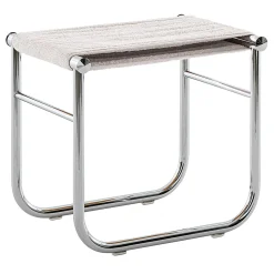 Cassina Stools<9 Tabouret By Charlotte Perriand - White Towelling Stretch Seat