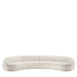 Ghidini 1961 Sofas<Abbracci 4-Module White Sofa by Lorenza Bozzoli