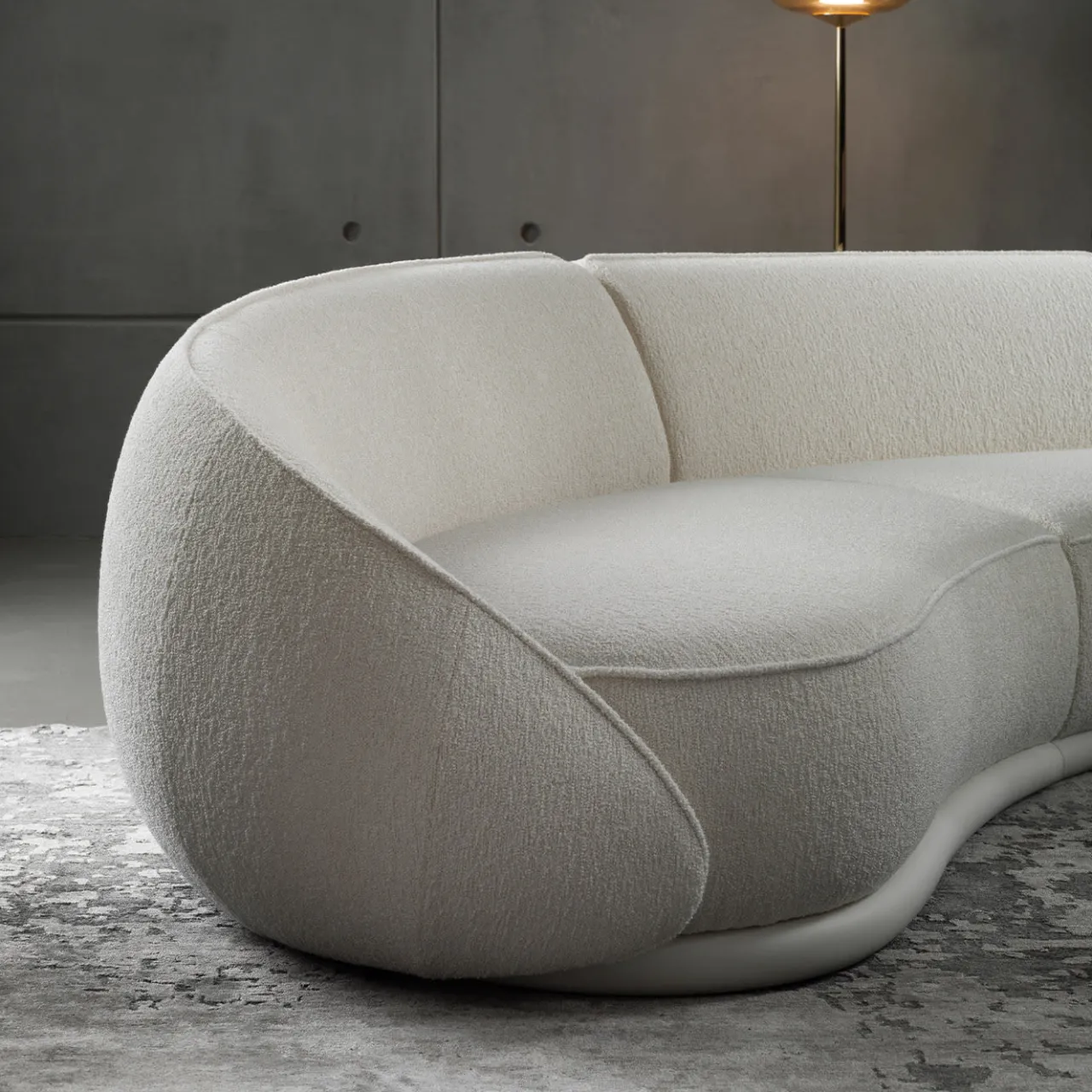 Ghidini 1961 Sofas<Abbracci 4-Module White Sofa by Lorenza Bozzoli