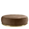 Ghidini 1961 Ottomans & Poufs<Abbracci Round Brown Ottoman by Lorenza Bozzoli