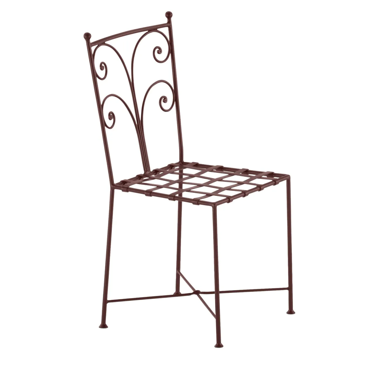 Dante Negro Outdoor Chairs & Stools<Acanta Wrought Iron Brown Chair