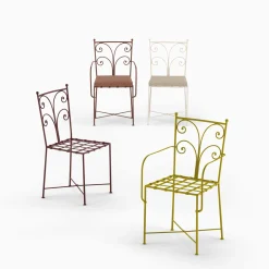 Dante Negro Outdoor Chairs & Stools<Acanta Wrought Iron Brown Chair