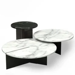 Monitillo 1980 Side Tables<Acaya Small Black Marquinia Side Table