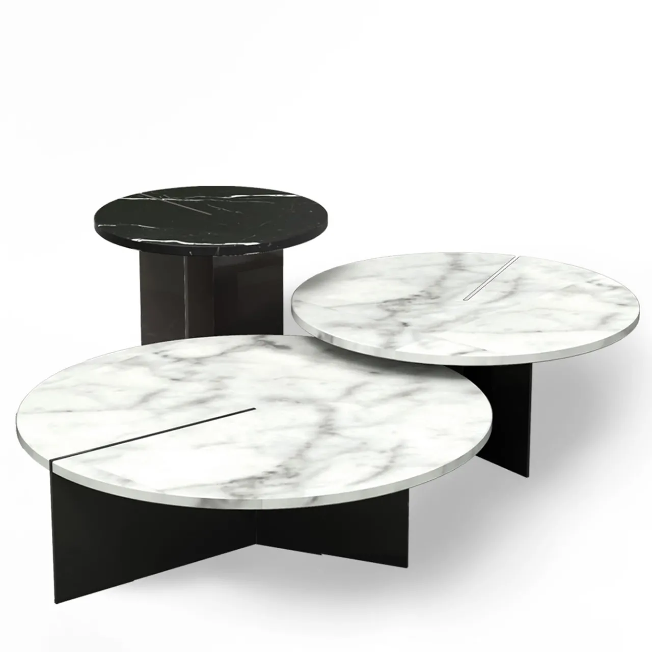 Monitillo 1980 Side Tables<Acaya Small Black Marquinia Side Table