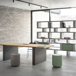 Cimento Bookcases<Accademia Storage System by Studio 63