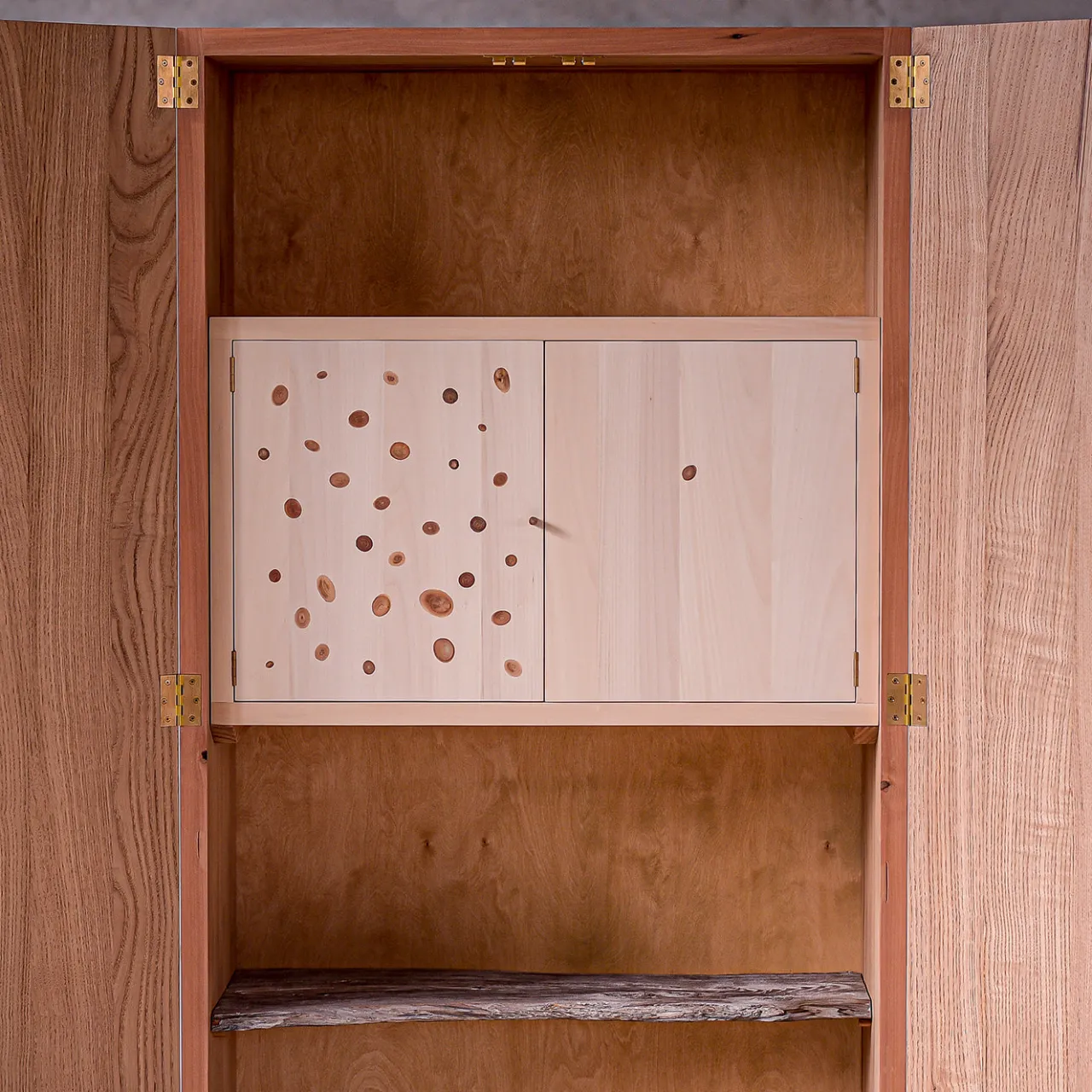 Omar Barbero Cabinets<Accordi Unique Multi-Wood Cabinet