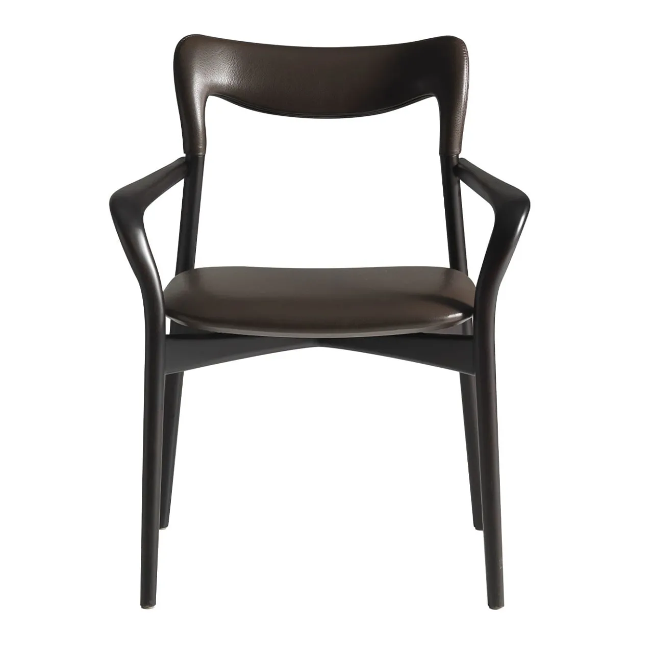 Annibale Colombo Chairs<Achille Dark Leather Chair
