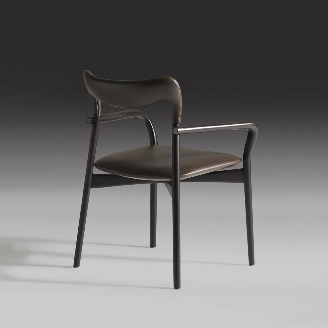 Annibale Colombo Chairs<Achille Dark Leather Chair