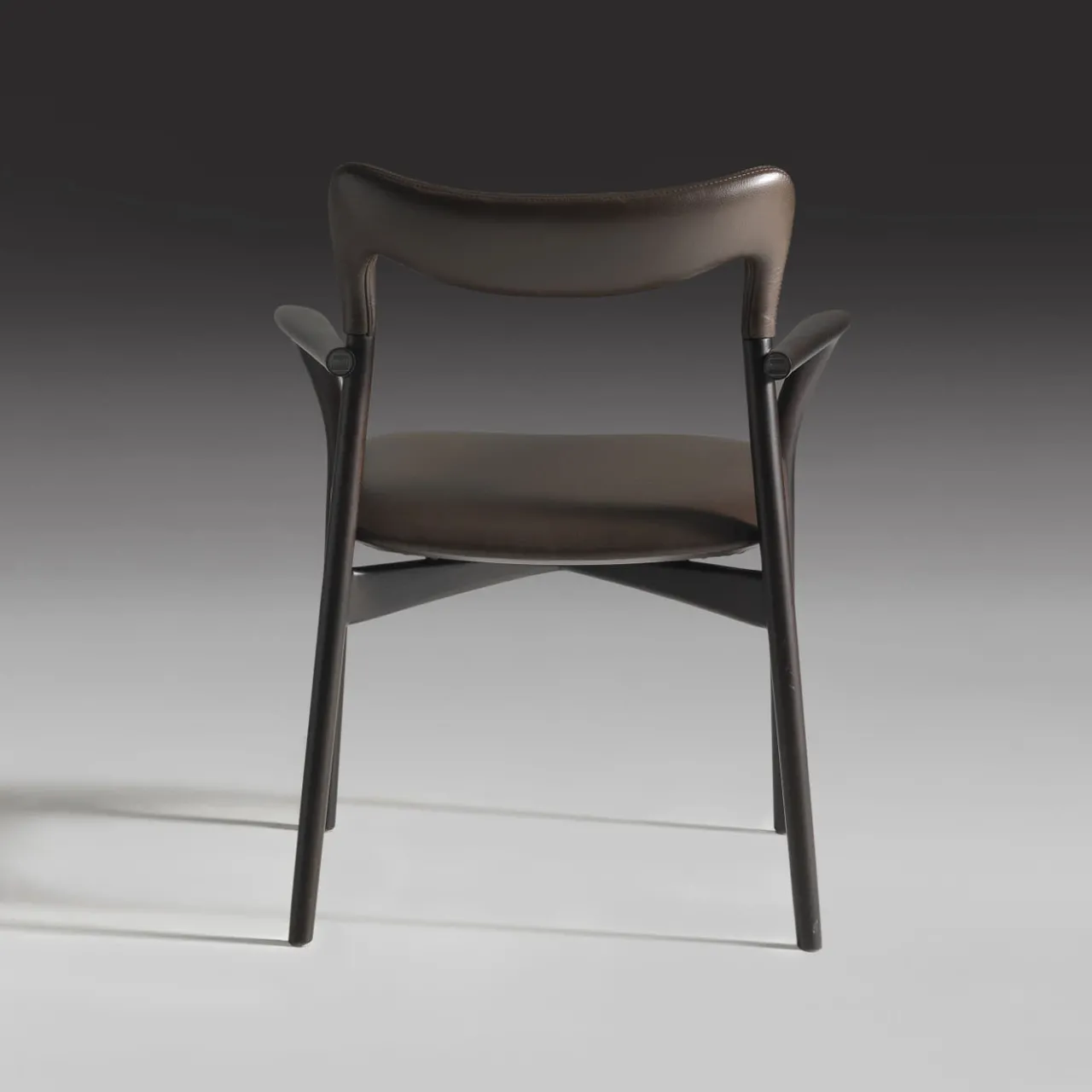 Annibale Colombo Chairs<Achille Dark Leather Chair
