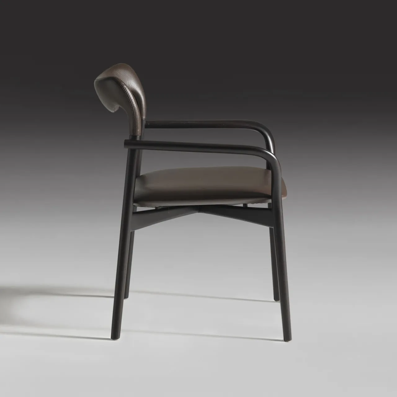 Annibale Colombo Chairs<Achille Dark Leather Chair