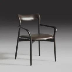 Annibale Colombo Chairs<Achille Dark Leather Chair