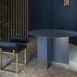 Secondome Edizioni Dining Tables<Across Blue Round Dining Table
