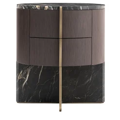 Zanaboni Nightstands<Adam ED/50 642 Belvedere Marble and Wood Nightstand