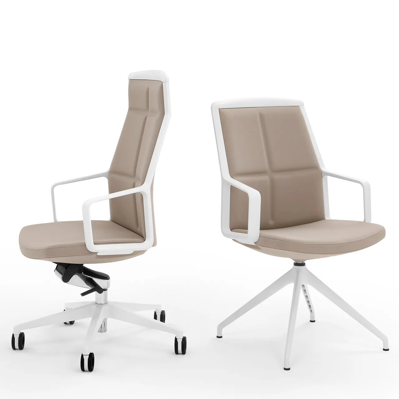 Viganò & C. Office Chairs<ADELE BEIGE EXECUTIVE CHAIR by ORLANDINIDESIGN