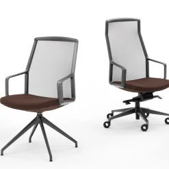 Viganò & C. Office Chairs<ADELE chestnut EXECUTIVE CHAIR by ORLANDINIDESIGN