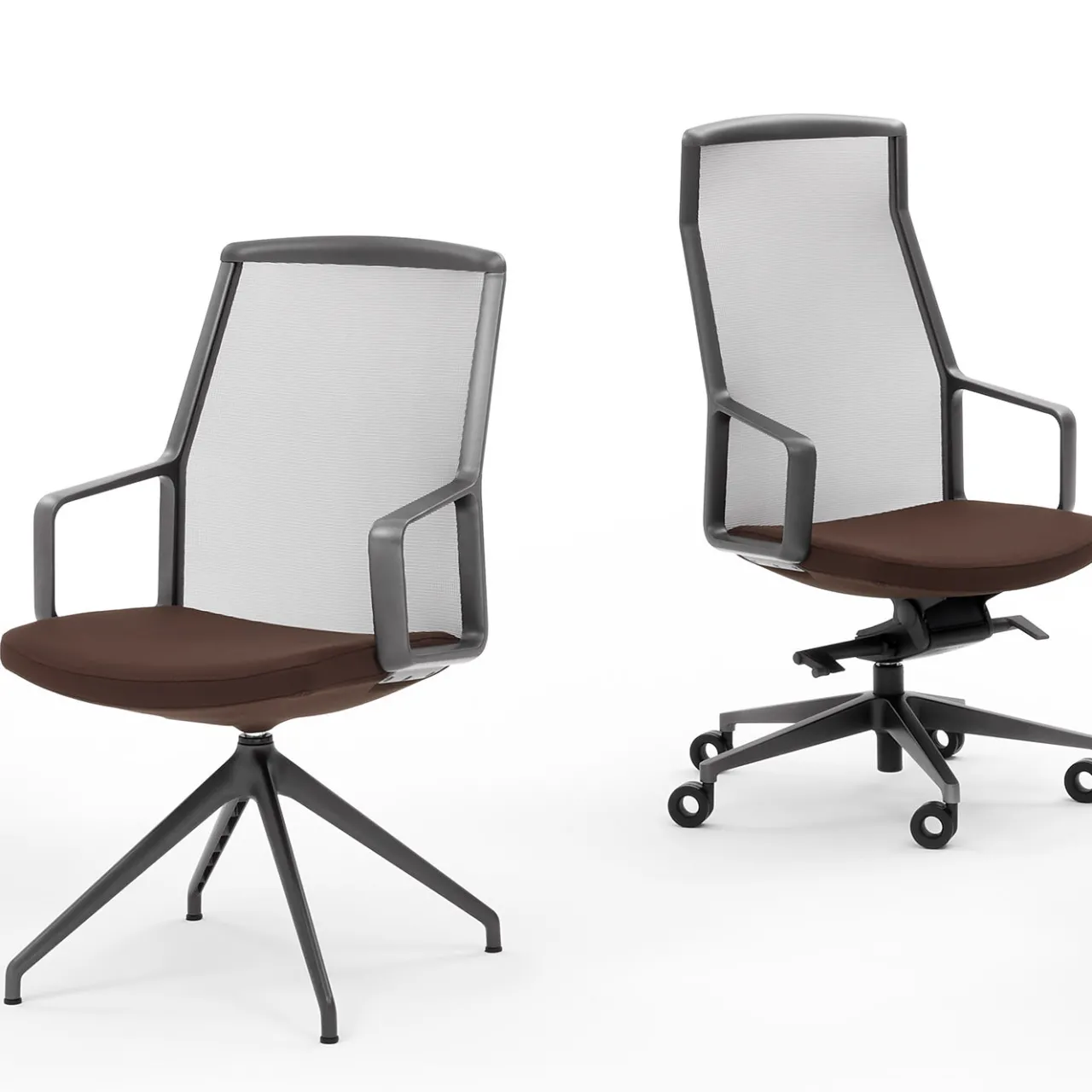 Viganò & C. Office Chairs<ADELE chestnut EXECUTIVE CHAIR by ORLANDINIDESIGN