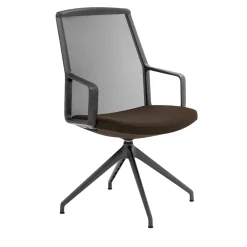 Viganò & C. Office Chairs<ADELE chestnut MEETING CHAIR #1 by ORLANDINIDESIGN