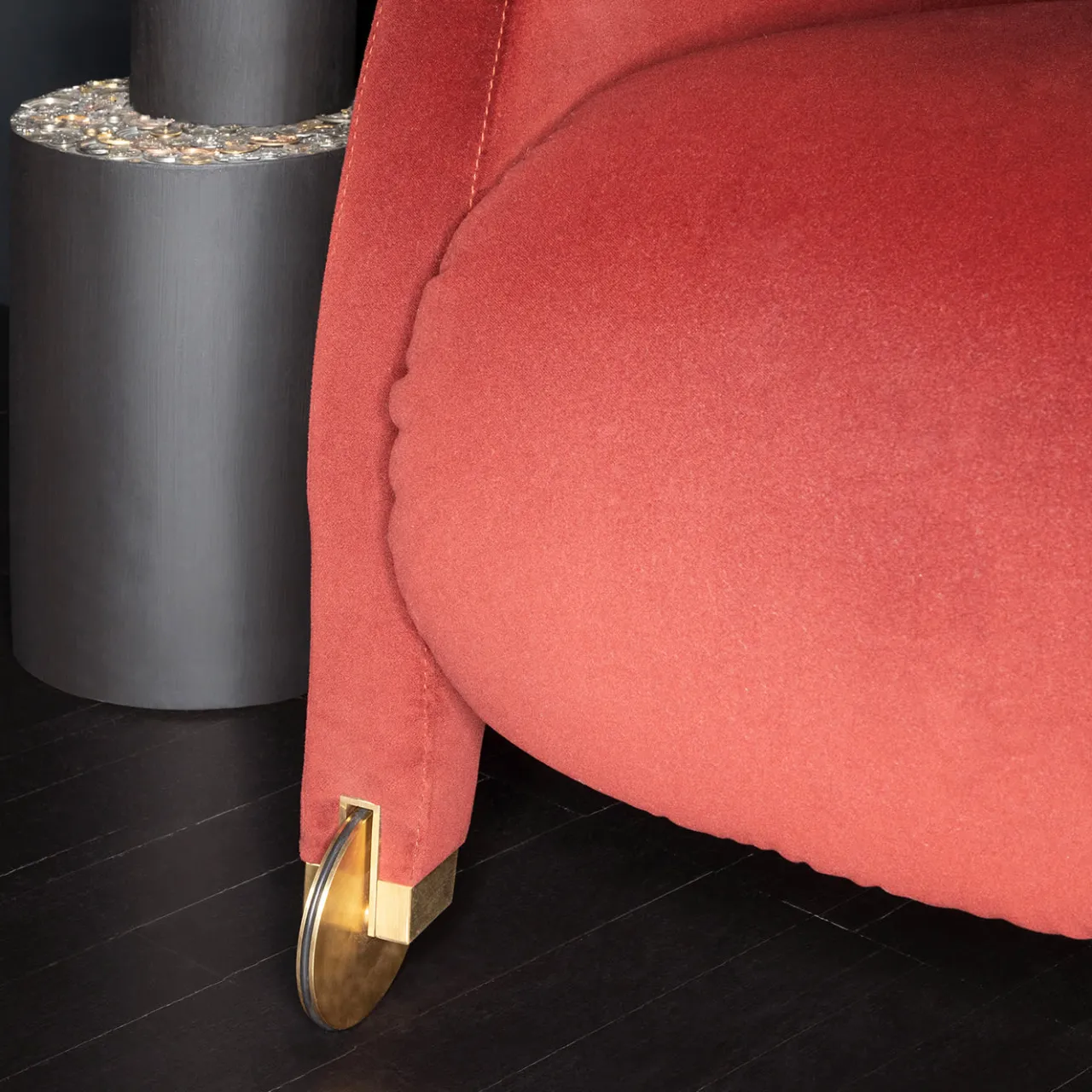 Somaschini Armchairs<Adele Red Armchair by Dainelli Studio