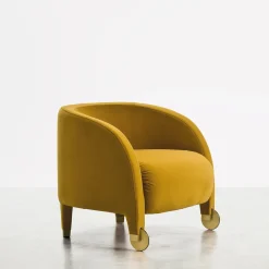 Somaschini Armchairs<Adele Yellow Armchair by Dainelli Studio