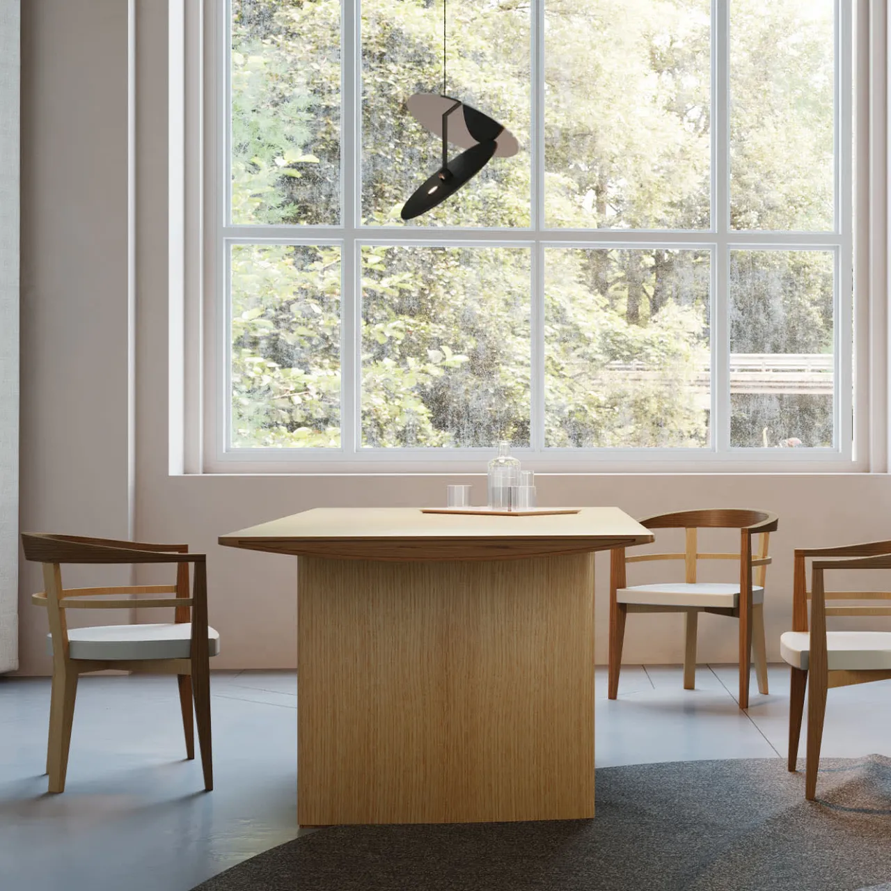 Morelato Dining Tables<Aero Rectangular Maple Wood Table by Franco Poli