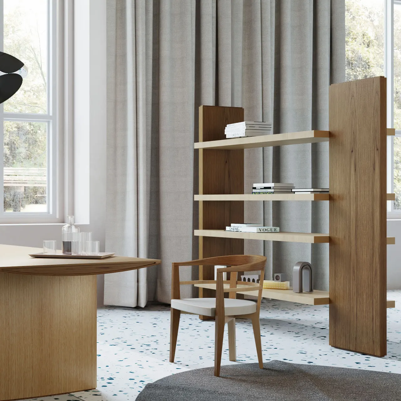 Morelato Dining Tables<Aero Rectangular Maple Wood Table by Franco Poli