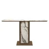 L'Eccesso Consoles<Afon White Marble Top With Bronze Finish Metal Structure Console