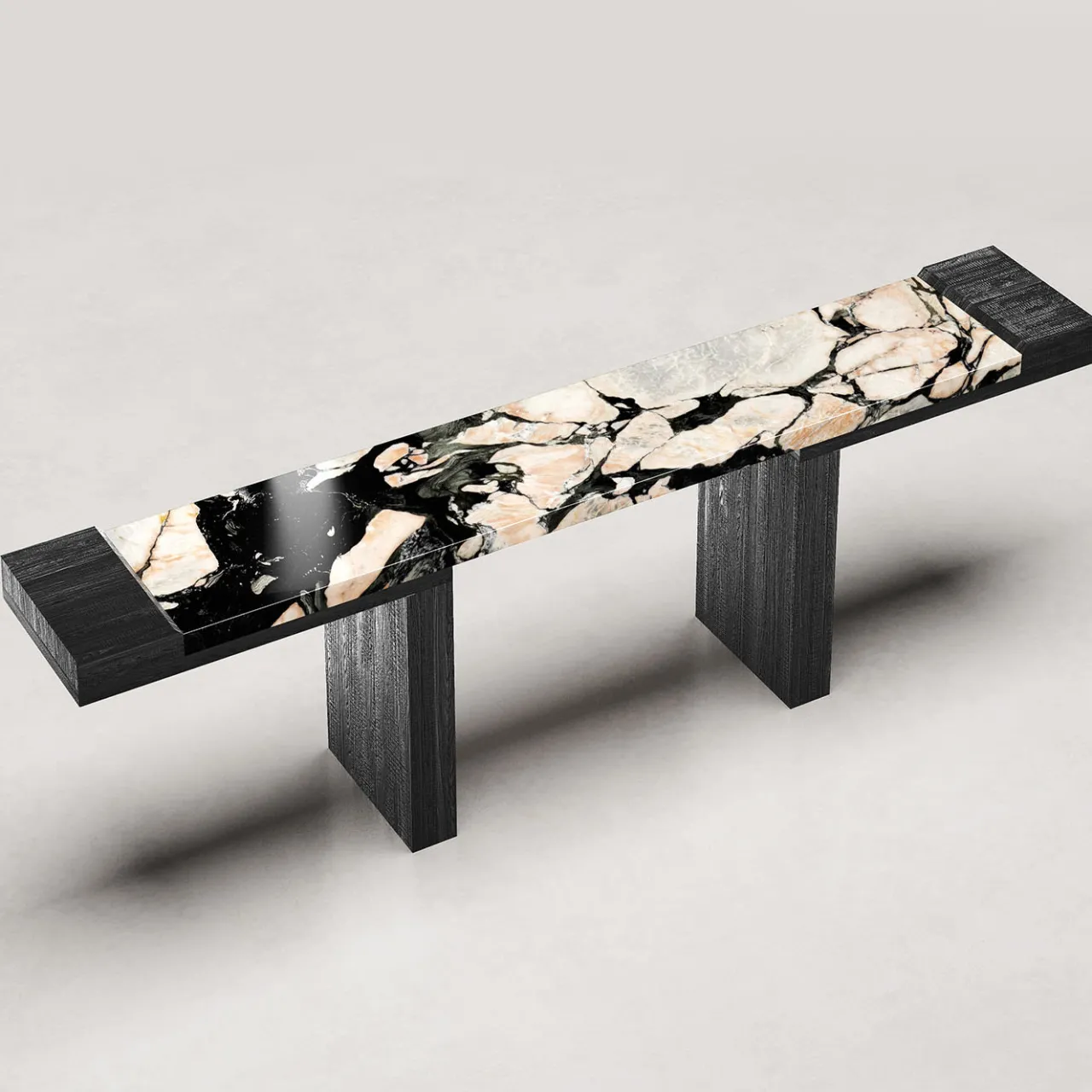 Giopagani Consoles<After All Notre Dame Marble And Wood Large Console