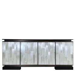 Cesare Ferrari Atelier Sideboards Buffets<After Hours 4-Door Oak & Selenit Sideboard