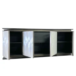 Cesare Ferrari Atelier Sideboards Buffets<After Hours 4-Door Oak & Selenit Sideboard