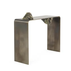 JCP Universe Consoles<Agment with Raw Labradorite Stones Console by CTRLZAK
