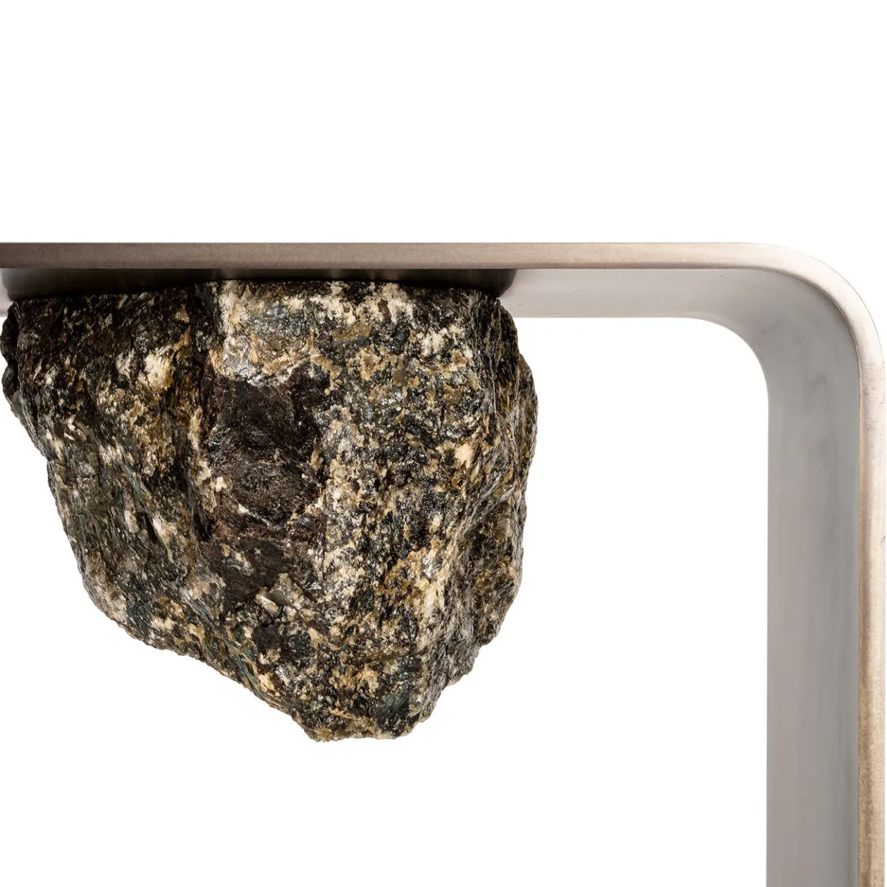 JCP Universe Consoles<Agment with Raw Labradorite Stones Console by CTRLZAK