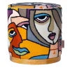 Mantellassi 1926 Ottomans & Poufs<Agostina cylindrical Women pattern pouf