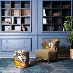 Mantellassi 1926 Lounge Chairs<Agostina green leather armchair