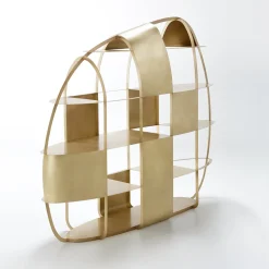 De Castelli Bookcases<Airframe Brushed Brass Bookcase By PIO&TITOTOSO