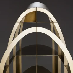 De Castelli Bookcases<Airframe Brushed Brass Bookcase By PIO&TITOTOSO