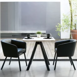 TrabA' Bistro Tables<Aky Contract 4 Wood Bistrò Table